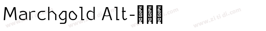 Marchgold Alt字体转换 Marchgold Alt字体转换